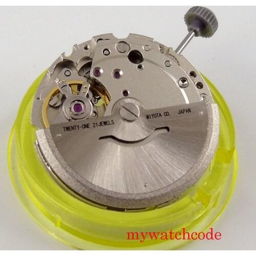 21 Jewels Miyota 8215 821A Hack Second Stop Date Window Automatic Mechanical Movement Watch Accessories M11