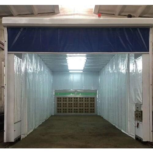 Mobile Telescopic Paint Room Retractable Spray Booth for Sale