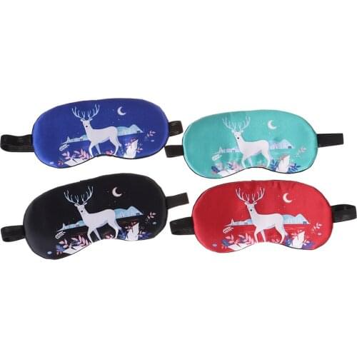 Cartoon Sleep Rest Eye Mask Padded Shade Cover For Eye Travel Relax Sleeping Aid Eye Patch Shading Cotton And LinenEye Mask