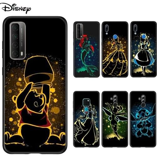 Soft Cover Elsa Ariel Princess For Huawei P Smart 2021 2020 Z S Mate 40 RS 30 20 20X 10 Pro Plus Lite 2019 Phone Case