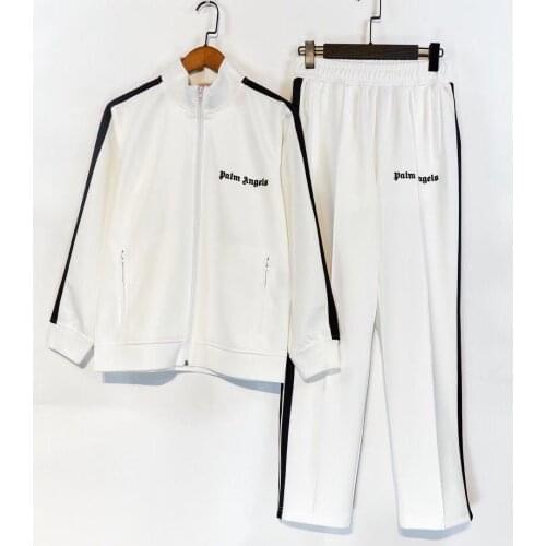 Palm angels 22SS letters Logo Popular fashion personality all-match simple striped running casual Mens womens Sports suits