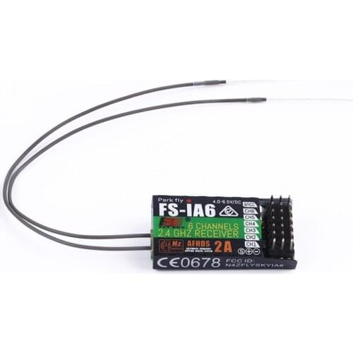 1pcs 2.4GHz 6 Channels 140 Band 20dBm Receiver For FlySky FS-iA6 RC Airplane