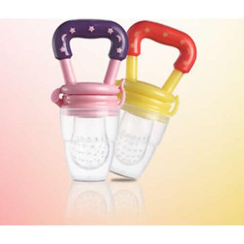 Infant Baby Teether Vegetable Fruit Teething Toy Ring Chewable Soother Sucking Thumb Teething Nursing Baby Pacifier Clips