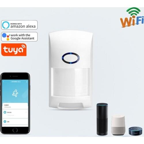 Tuya Smart WiFi Infrared Detectors Motion Sensor Alarm Compatible Wireless Home Security System With For Tuya APP Smart Life APP