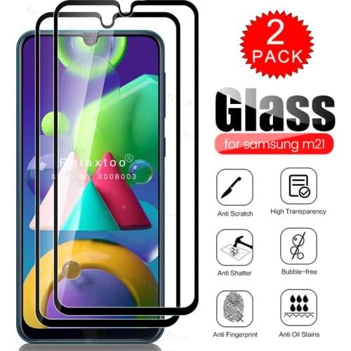 2Pcs glass for samsung m 21 glass screen protector tempered glass for samsung galaxy m21 2020 sm-m215f/ds 6.4" protective film
