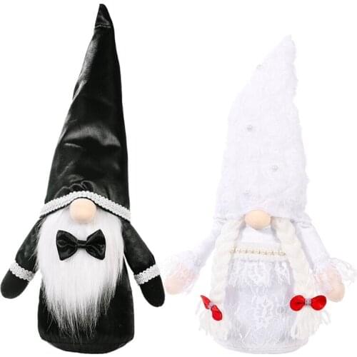 Wedding Bride Groom Gnome Swedish Pull Doll Tomte Wedding Party Decoration