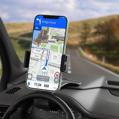 XMXCZKJ Cellphone Mount Mobile Clip Stand HUD Design Compatible with Smart Phone 3.0" to 6.5"