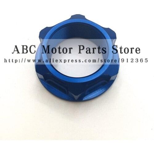 CNC Billet Steering Stem Nut For YZ125 YZ250 YZ250F YZ450F YZ400 426F YZ250X YZ250FX WR250F WR450F Dirt bike Off Road Motocross