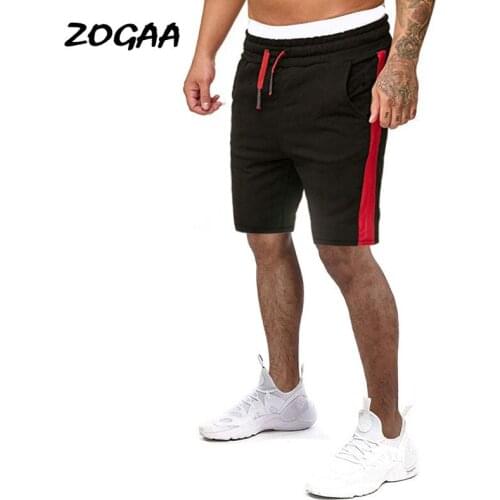 ZOGAA Shorts Men Casual Pants Mens Summer Sweatpants Jogging Beach Drawstring Straight Knee Length Daily Hot All-match Chic New