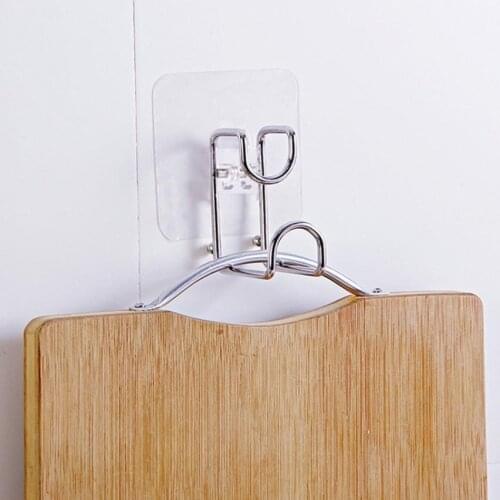 1Pcs Strong Transparent Suction Cup Sucker Wall Hooks Hanger For Kitchen Bathroom Accessories Wall Storage Hook Door Hangers