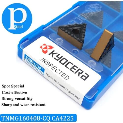 10PCS 100% Original TNMG160408 CQ CA4225 Bicolor Carbide Inserts For Steel TNMG 160408 High Quality Turning Tool CNC Lathe Tools