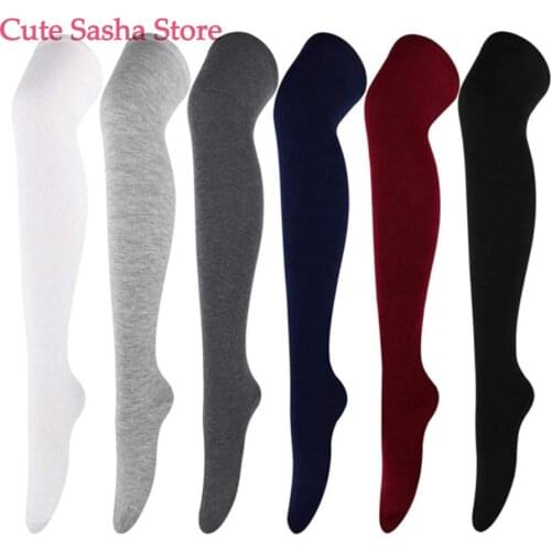 2 Pairs High Thigh Socks Over Knee Thin Tights Long Stocking Knee High Leg Warmer 60cm