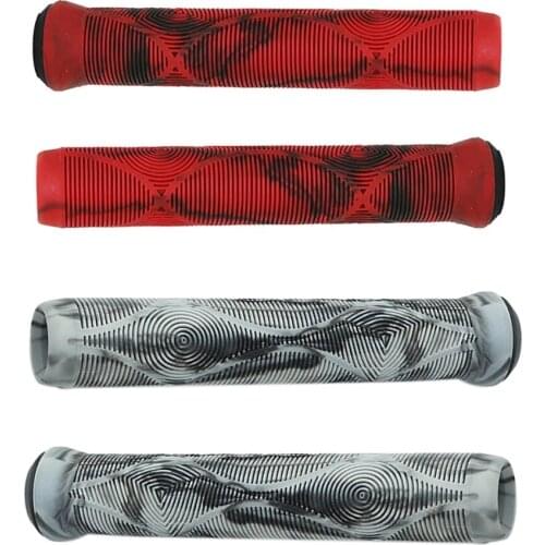 2PCS TPE Mountain Bike Scooter MTB Bicycle Handlebar Cover Handle Grips Bar End Non-Slip Aluminum Lock Soft Bike Accessories