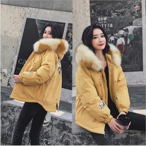 2019 Winter Jacket Women Warm Down Cotton Padded Short Parkas female Fashion Solid Hooded Coats Thick overcoat Z178