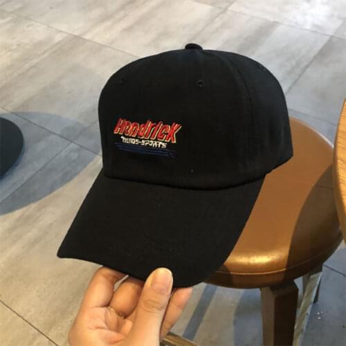 Plain Baseball Cap, 100% Cotton Classic Baseball Hat, Letter Embroidery Hend Rick Adjustable Dad Caps for Men and Women