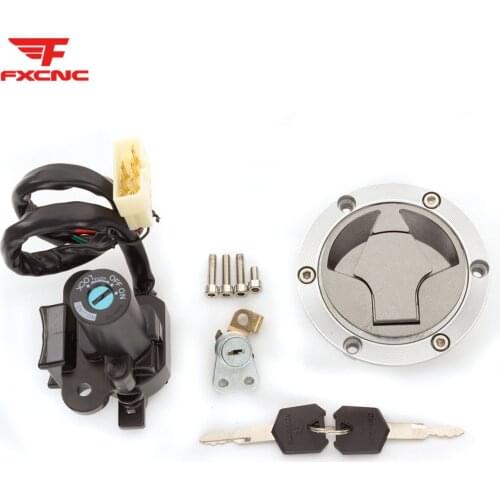 For Kawasaki Ninja EX250J EX300B ABS EX300A SE 12V Motorcycle Ignition Key Switch Seat Lock Fuel Tank Gas Cap Cover Set