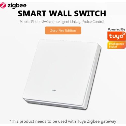 EU Tuya Zigbee 3.0 Smart Curtain Switch 10A Button Switches 100-240V Wireless Voice Control Work With Alexa Google Home