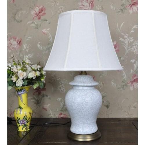 Art Chinese porcelain ceramic table lamp bedroom living room wedding table lamp Jingdezhen replica table lamps