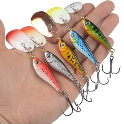 Luya Bait Compound Rotating Sequin VIB Iron Plate Full Swimming Layer Metal Fake Bait Artificial Fish Swing Feeder Fishing Bait