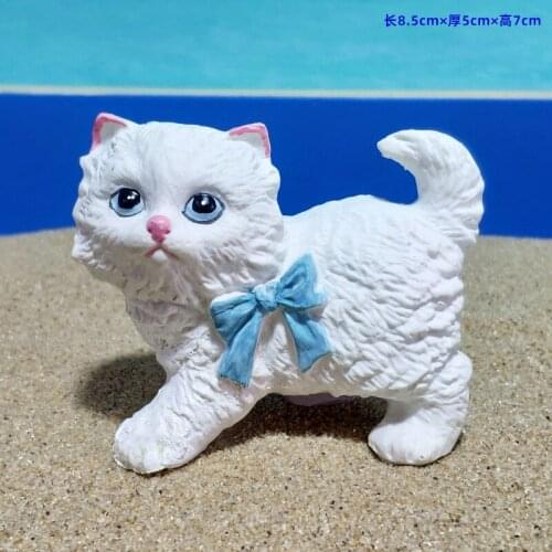 Mini Cute Cat Pet Cat Resin Ornament Handicraft Sand Table Decoration Small Gift