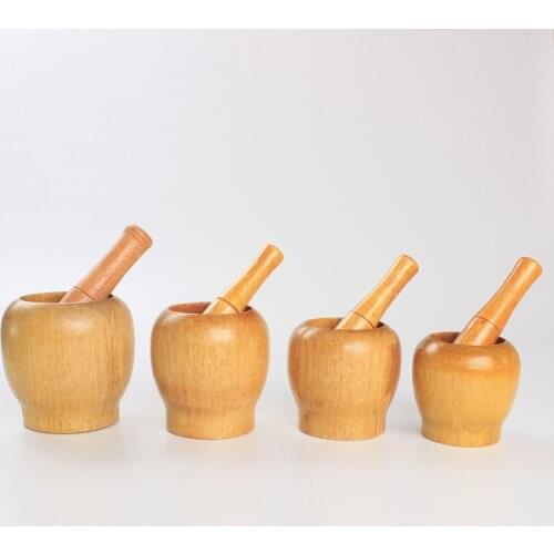 Wholesale wood core removal multi-specification garlic press grinder tamping garlic bowl