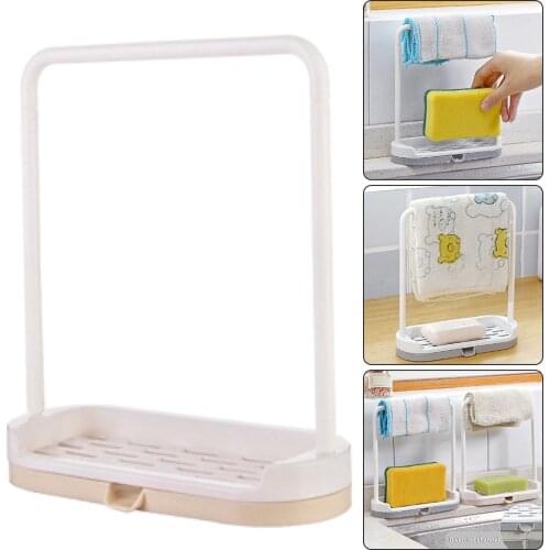 Rag Kitchen Table Storage Rack Dishcloth Sink Sponge Drain Towel Detachable Rack Organizer Tool Home Living Helper