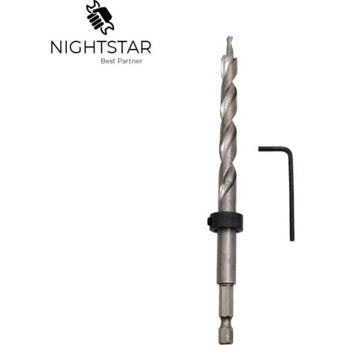 Krachtige 9mm 9.5mm HSS Twist Step Drill Bit for Pocket Hole Jig Kit Woodworking Hole Drill for Carpentry Power Tools