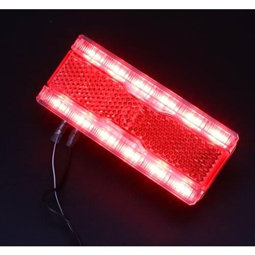 Bike Dynamo Rear Light with Parking Light AC 6V 0.5W LED Bicycle Taillight fit 50mm Mount Holes Bicycle Rack Carrier Lamp