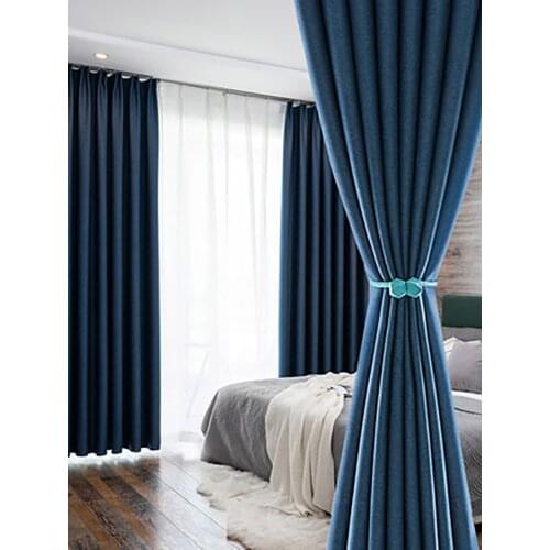 2021 Blackout Curtains For Living Room Para Salon Cortinas Rideau Nordic Modern Minimalist Thick Heat Insulation Curtain New
