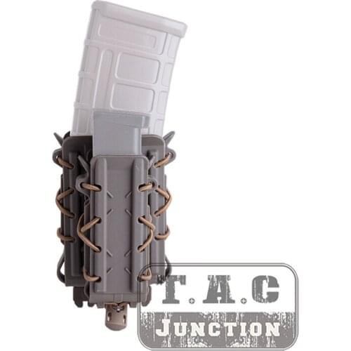 Tactical 5.56mm 7.62mm + 9mm Pistol Magazine Pouch For Tactical Hunting Shooting MOLLE Magazine Holder Mag Carrier Set