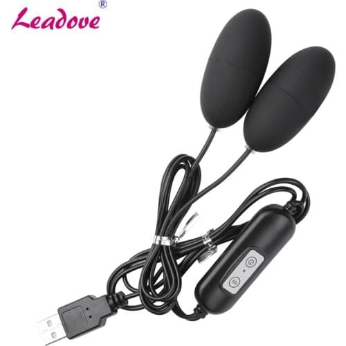 USB Double Vibrating Eggs 12 Frequency Multispeed G Spot Vibrator Single/Double Sex Toys for Women Adult Products Waterproof