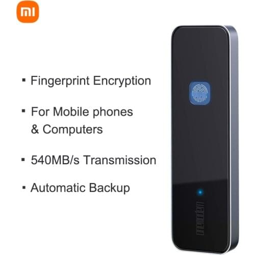 Xiaomi onemodern Fingerprint External Hard Drive PSSD 500GB 1TB Portable Hard Disk Type C External Solid State Drive For Laptop