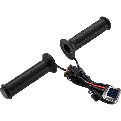 22mm Waterproof Motorcycle Electric Heated Grips Hand Warmers 12V Three-speed Adjustable Temperature Motorbike Warmers Handlebar