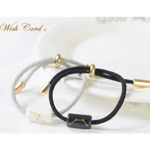 Wish Card Leather Bracelets
