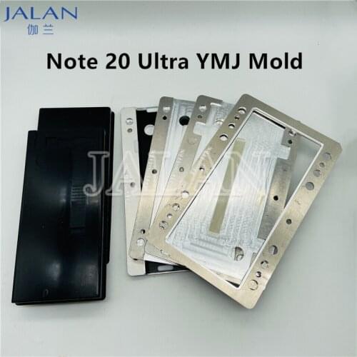 YMJ mold for Samsung Note 20 Ultra LCD Touch Glass laminating Repair Mold Unbent Flex Cable Oca glue location rubber mold sets