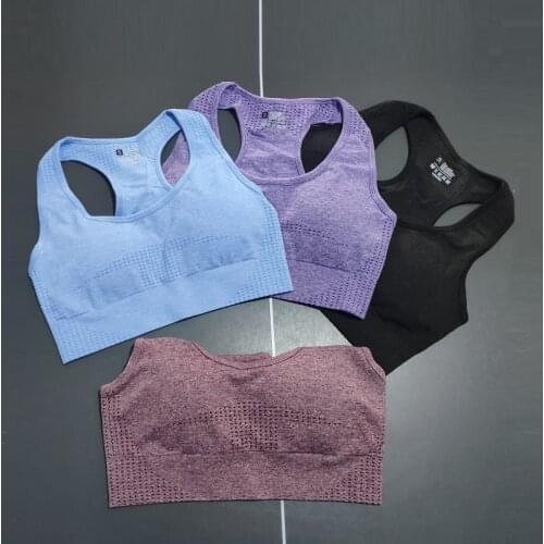 Women Seamless Sports Bra Push Up Workout Female Sport Top Crop Fitness Run Wear Yoga Gym Brassiere Womens Sportswear