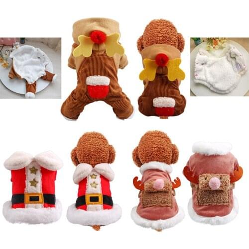 Winter Warm Pet Cat Dog Clothes for Dogs Cartoon Cotton Pet Costume Hoodie Chihuahua Pug Coat Jacket Hoodie Puppy Dog Clothes