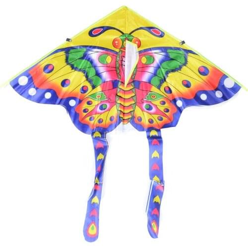 1Pcs 50cm Traditional Butterfly Kite Medium Colorful Butterfly Styles Foldable Kite Recreation Outdoor Toys For Kids Random