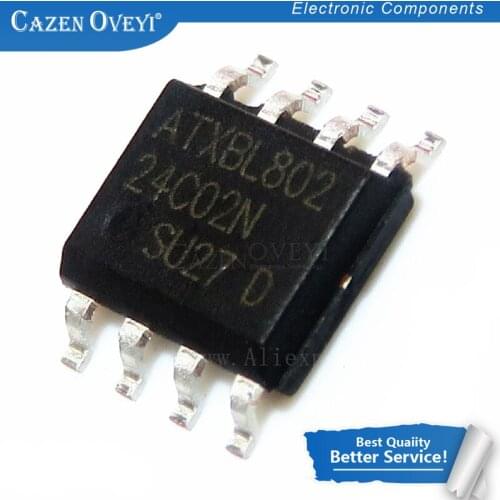 10pcs/lot AT24C02N 24C02 24C02N SOP-8 EEPROM PB/HALO free NiPdAu, 1.7V new original In Stock