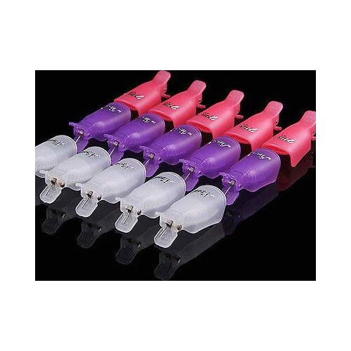 10PCS Plastic Acrylic Nail Art Soak Off Cap Clip UV Gel Polish Remover Wrap gel polish soak off cap clip
