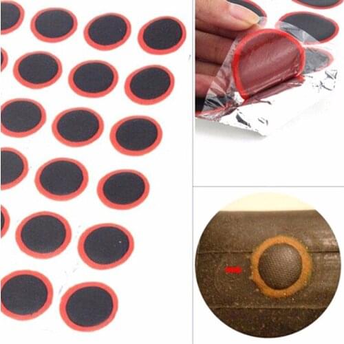 48Pcs/Piece Patch Round Bicycle Bike Tire Tyre Rubber Repair Tools Length 27cm Kits For Cycling Tyre Puncture Repair Bike Tools