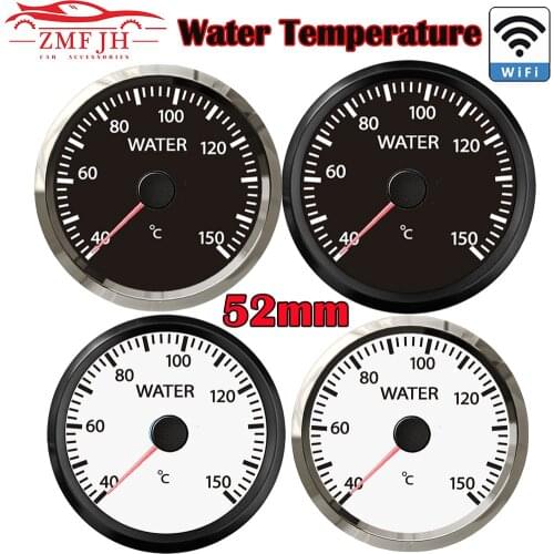 52mm Water Temperature Gauge with Wifi For DC 9-32V Marine Boat Car Support PC/Laptop/Mobile Phone WiFi connection Configuration