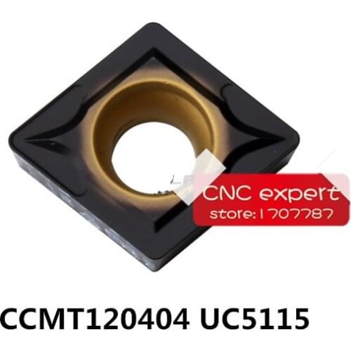 Free Shipping 10PCS cutting blade CCMT120404 UC5115/CCMT120408 UC5115 Turning blade,Suitable for SCLCR/SCKCR/SCFCR/SCMCN tool