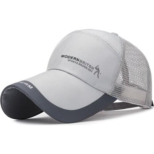 New Summer Men Women Breathable Mesh Cap Long-brimmed Sunscreen Baseball Caps Adjustable Size Couples Sports Cap Snapback Hat