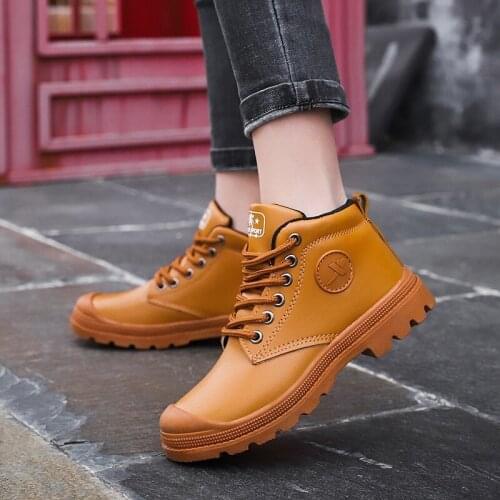 Pu Leather boys fashion classic cool children Casual shoes Martin boots Mountaineering Camping Travel autumn kids Fashion boots