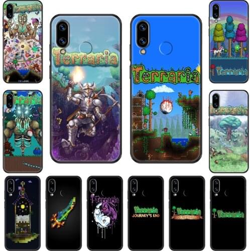 Game Terraria Phone case For Huawei Honor Mate 5 7 8 9 10 20 i A X Lite Pro black pretty cell cover soft prime trend back