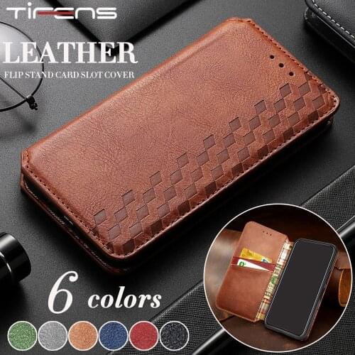 Magnetic Closure Flip Leather Case For iPhone 12 Mini 11 Pro XR X XS Max 8 7 6 6s Plus SE 2020 Wallet Card Slot Stand Bags Cover