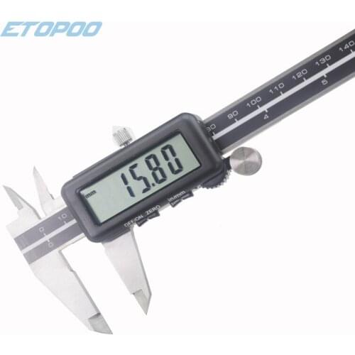 150mm 6'' UPM brand Full Screen Yellow/White LCD Electronic Digital Caliper micrometer gauge measuring tool