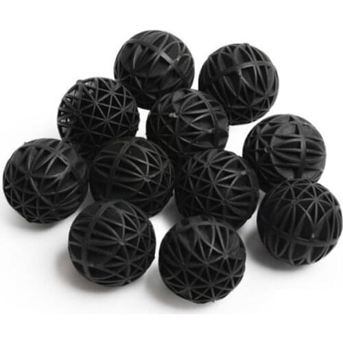 Fish Aquarium Filter Bacterial Ball Dia16mm/26mm/36mm/46mm/76mm for choice, Aquarium Bacterial house filter bacteria ball black