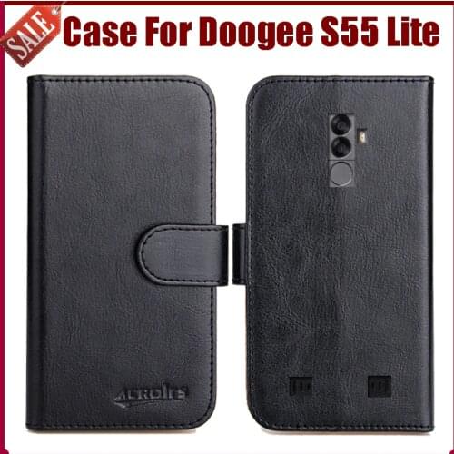 Hot Sale! Doogee S55 Lite Case New Arrival 6 Colors High Quality Flip Leather Protective Phone Cover For Doogee S55 Lite Case